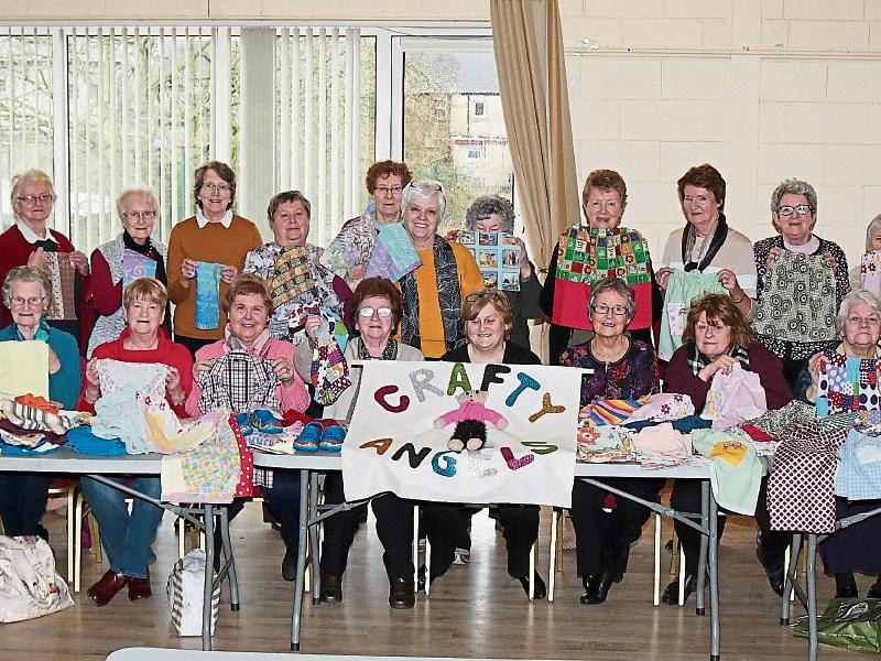 When the Crafty Angels counted up their items they had five dresses, 101 skirts and 240 drawstring bags for children in a Tanzanian orphanage Picture: Michael Cowhey