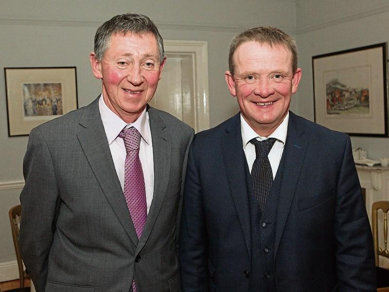 Michael O’Connor, chair of the Limerick and Clare Milk Producers, with Paul Hannan, Crecora Pictures: Dave Gaynor