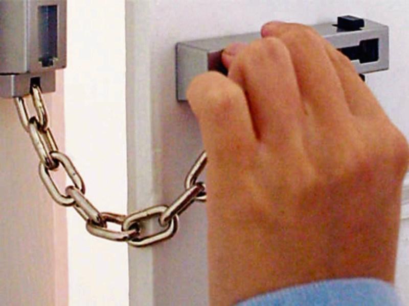 Women pushed their way past elderly man at door