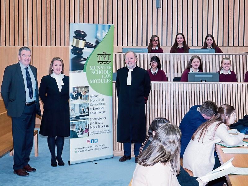 Limerick TY students in the dock at inaugural Treaty Mock Trial