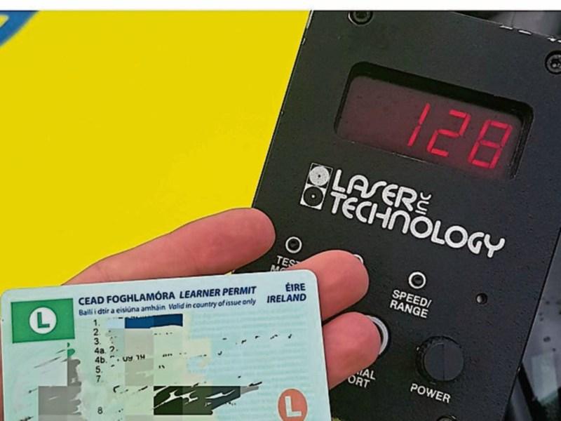 Learner-driver facing prosecution for speeding in Limerick with child in the back seat
