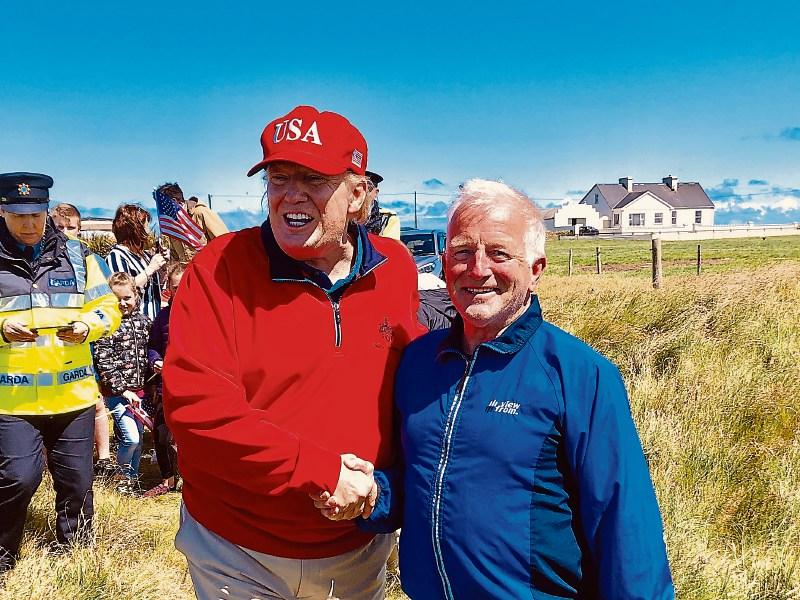 US president Trump takes time out of golf during Clare visit to thank Limerick man 