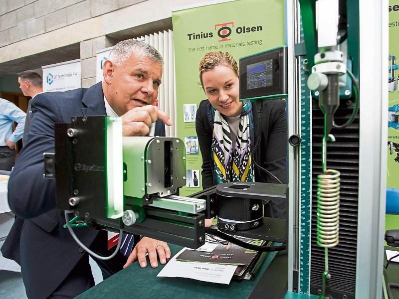 British government officials special trade exhibition at Limerick Institute of Technology
