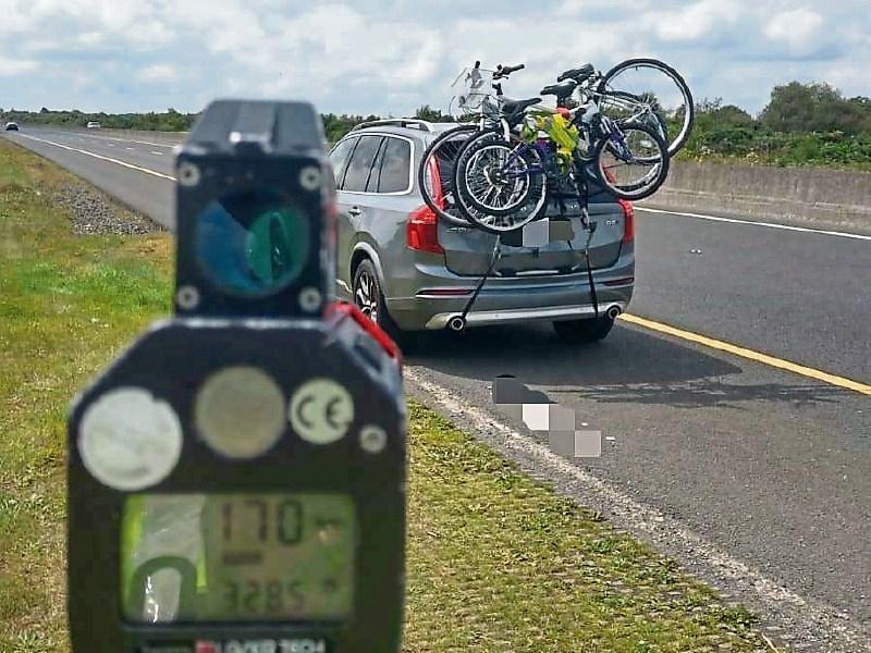 On your bikes! Motorist faces prosecution for speeding on Limerick motorway