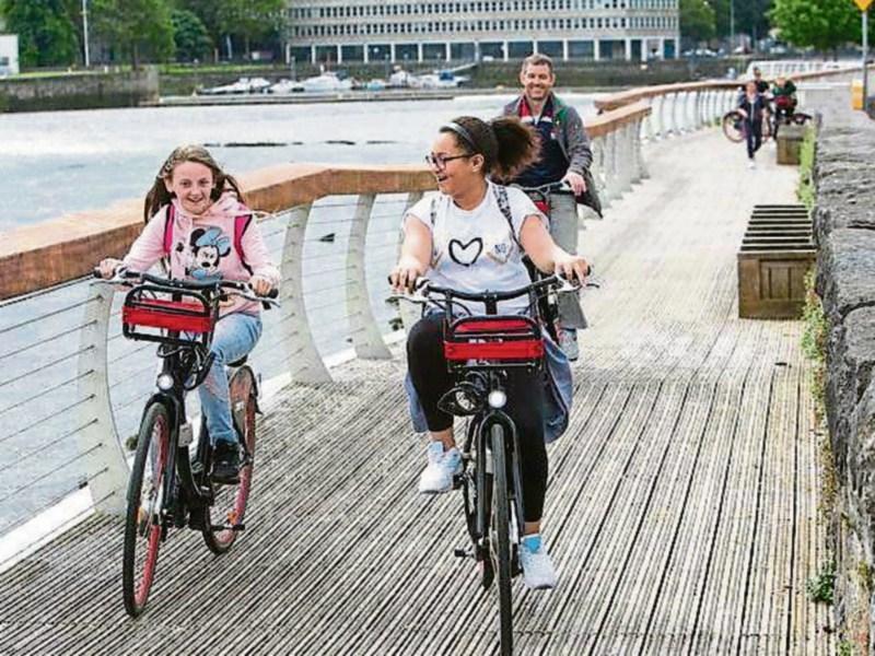 Bikes and pedestrians rule the roost in Limerick on Sunday