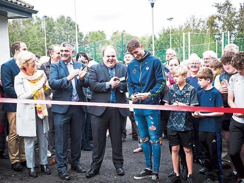 Limerick hurler cuts ribbon on new pitch and innovation hub for local community