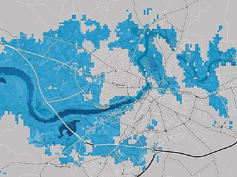 Trends point to large swathes of Limerick city being submerged