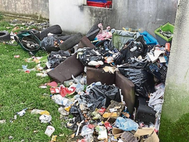 Fury over rubbish dumping in Limerick town close to children's playground
