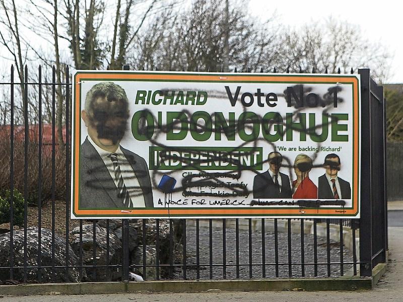 County Limerick independent ‘undeterred’ by vandalised posters 
