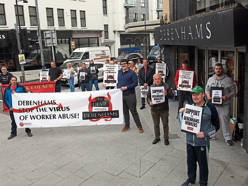 Debenhams staff to block stock leaving former Limerick store  