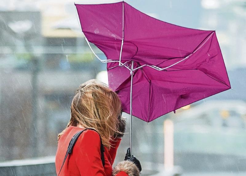 A windy and wet day - with some rain - for County Kildare