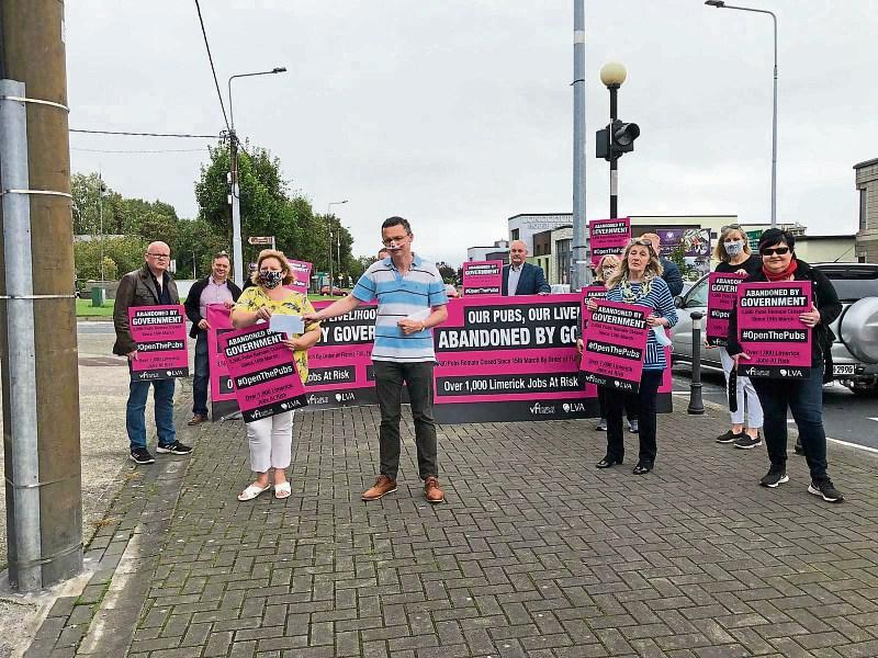'We've been left high and dry': Limerick publicans protest
