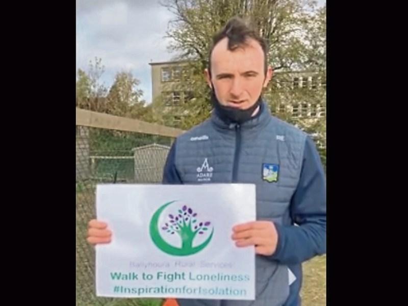 WATCH: Limerick hurler supports virtual walk to fight epidemic of loneliness 