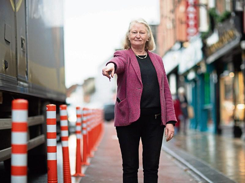 Bollards removed from narrow Limerick street