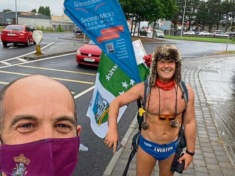 WATCH: Charity hero SpeedoMick hits Limerick as part of 2,200-mile tour