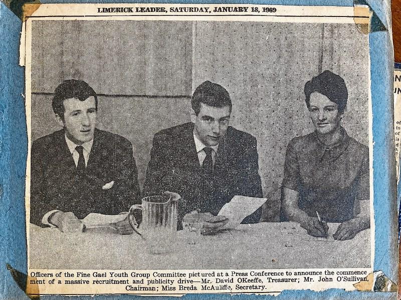 Limerick political history 'minute book' donated to National Library