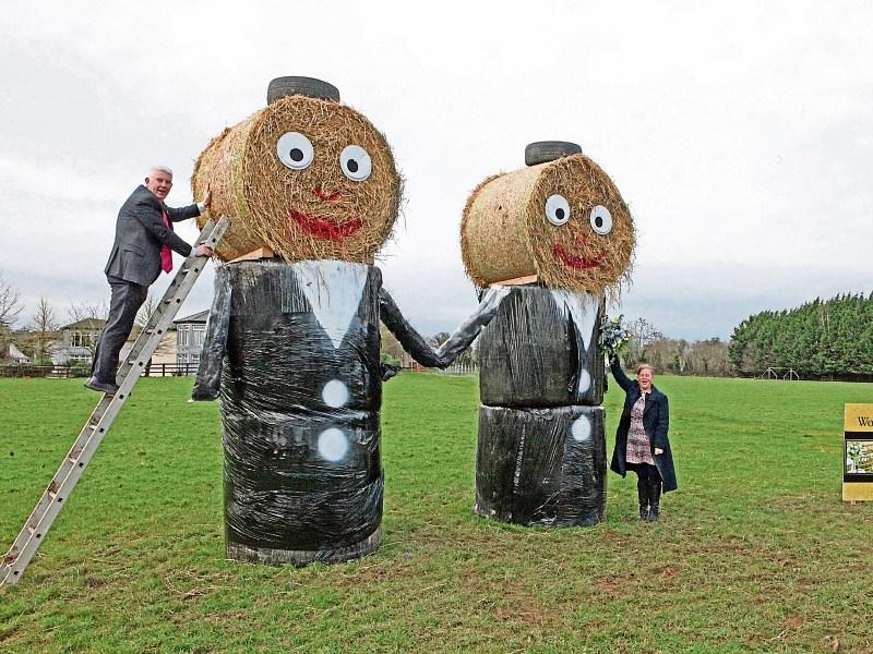 Adare hotel celebrates marriage equality with straw couples