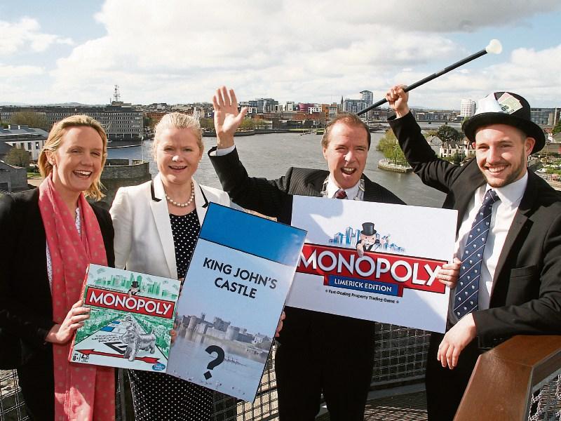 Dice to roll on Limerick Monopoly board game
