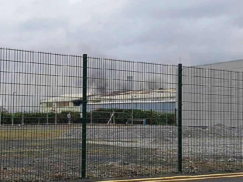 Fire at disused factory in Limerick