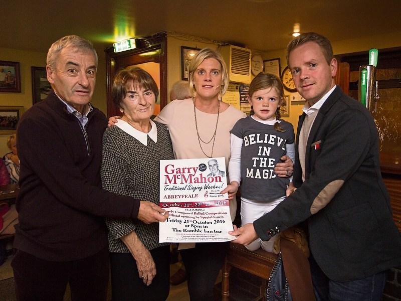 West Limerick to come alive with sound of song at Garry McMahon weekend