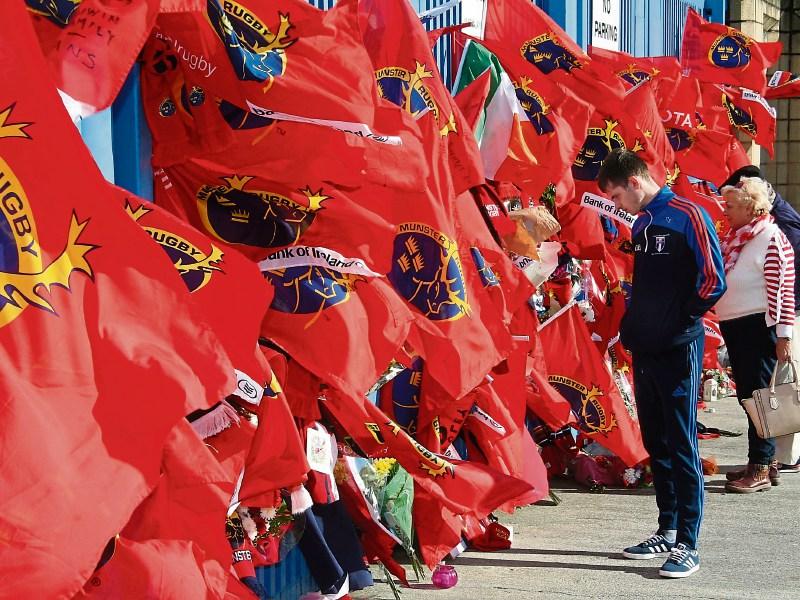 Shrine to Anthony Foley growing by the day at Thomond gates