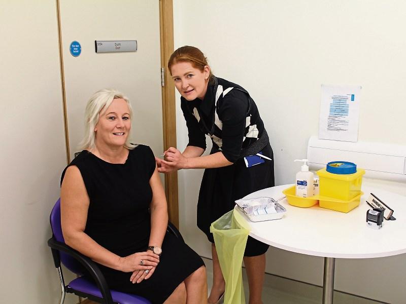Limerick hospital staff take part in flu vaccination programme