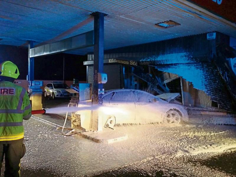 Petrol station demolished in Limerick crash