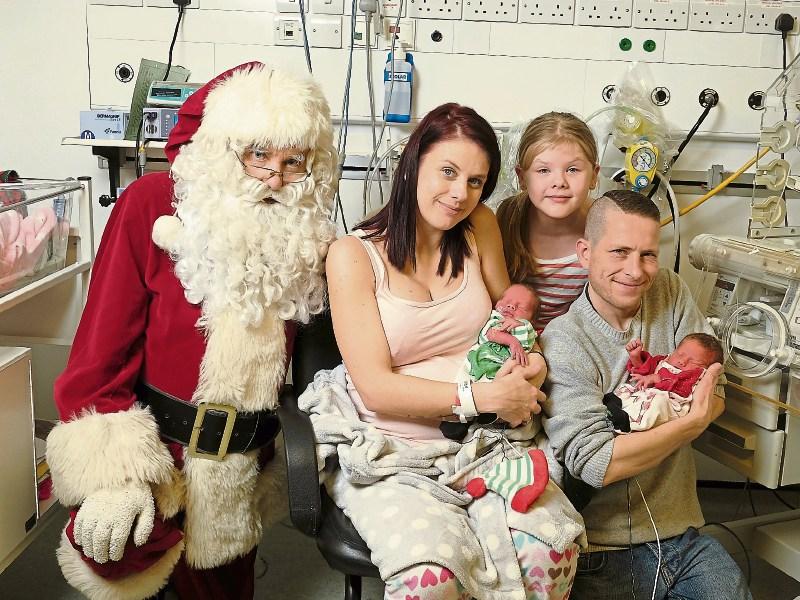Santa visits the neonatal unit at Limerick's Maternity Hospital