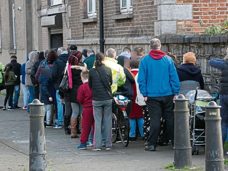 Queues form in Limerick as Christmas hampers are handed out