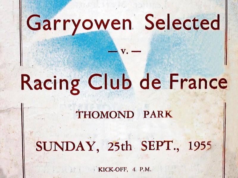 When Racing Club visited Limerick in 1955