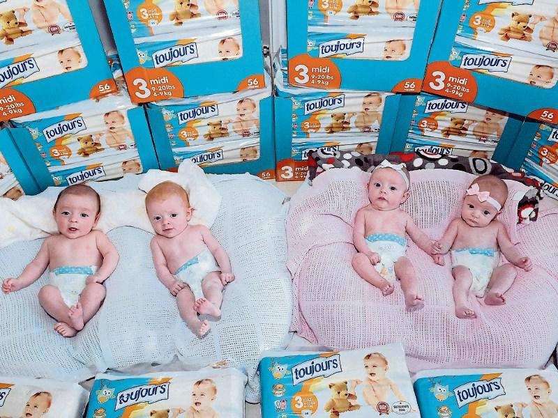'Nappy' family: Lidl give Limerick quads a big surprise