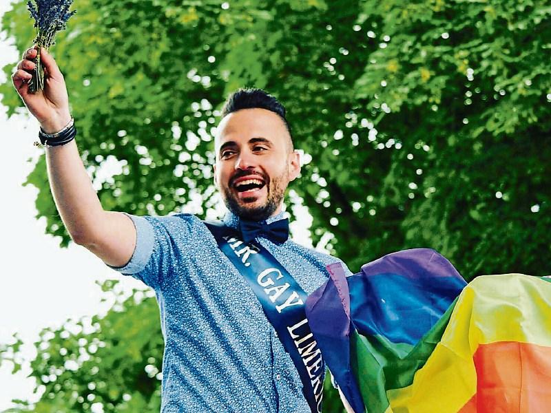 Flying the flag: Mr Gay Limerick competes for national title