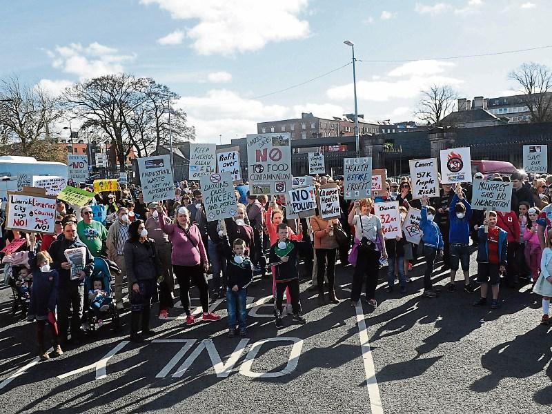 Big protest over Irish Cement plans in Limerick
