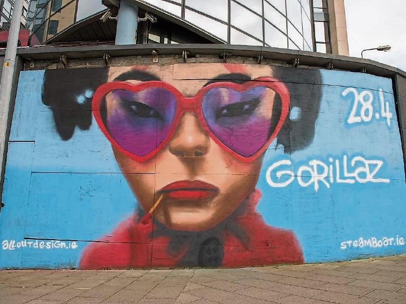 Limerick hosts 'monster mural' for Gorillaz global campaign