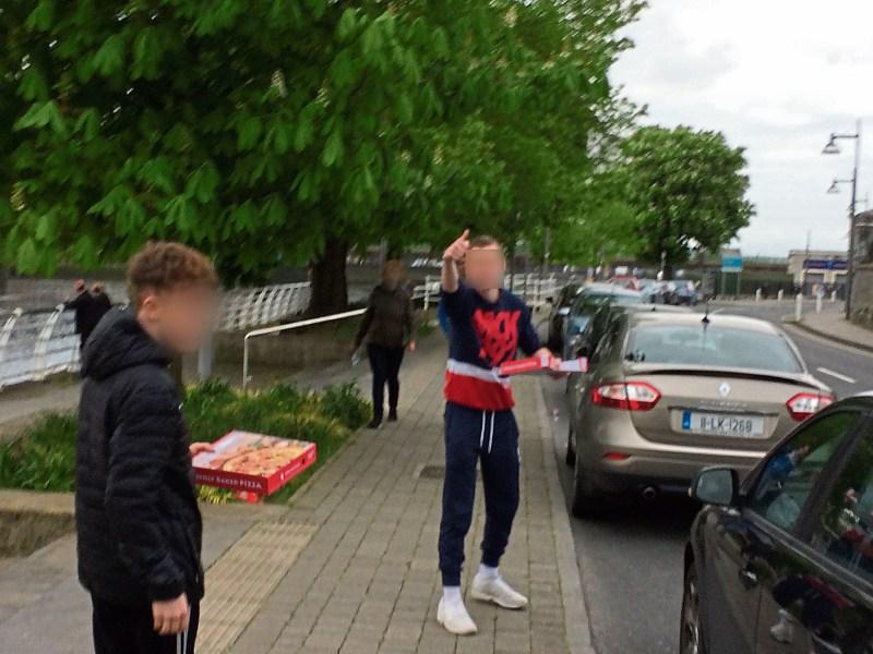 Limerick man gives louts a 'pizza' his mind over riverside littering
