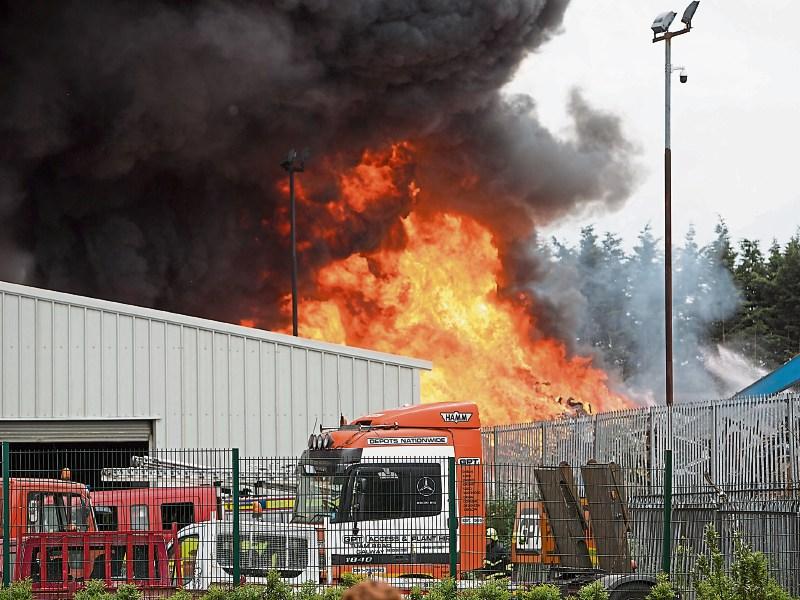 WATCH: Dramatic drone footage shows extent of Limerick fire