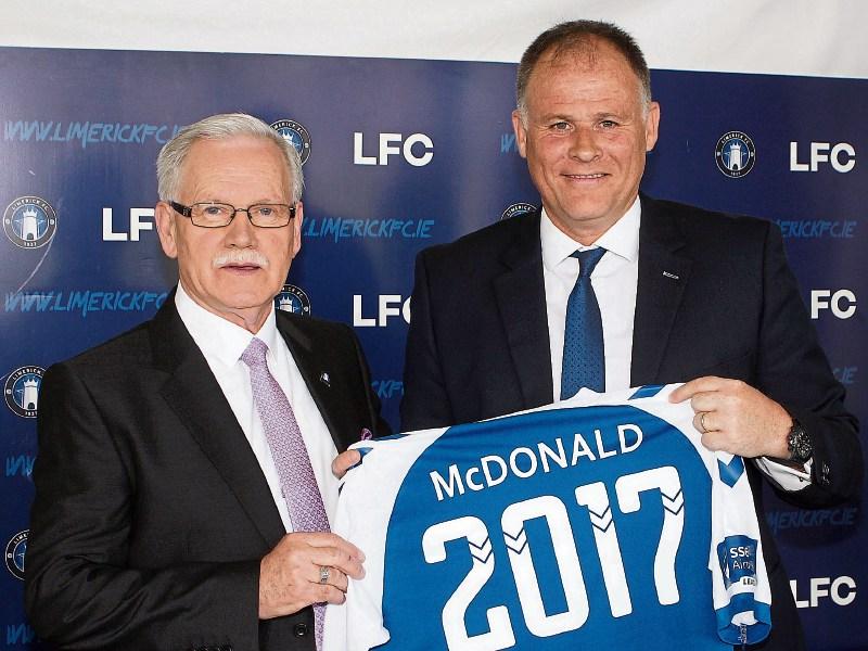 Neil McDonald unveiled as new Limerick FC boss