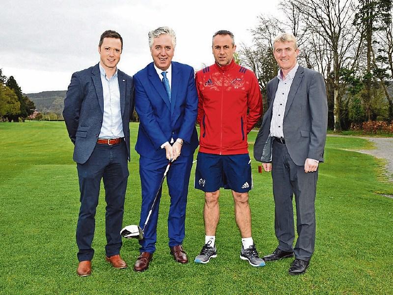 Limerick hurling manager helps launch golf classic to drive school's plans