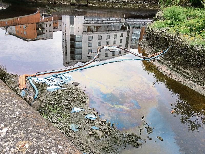 Efforts to locate source of oil pollution on Limerick river continue