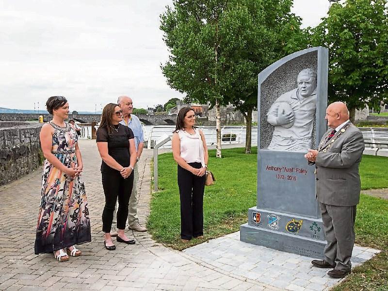 Legacy of Anthony Foley immortalised in Limerick city memorial