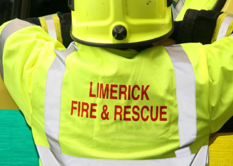 Fire Service tackles garage fire in Limerick