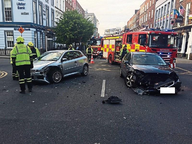 Emergency services attend two car crash in Limerick