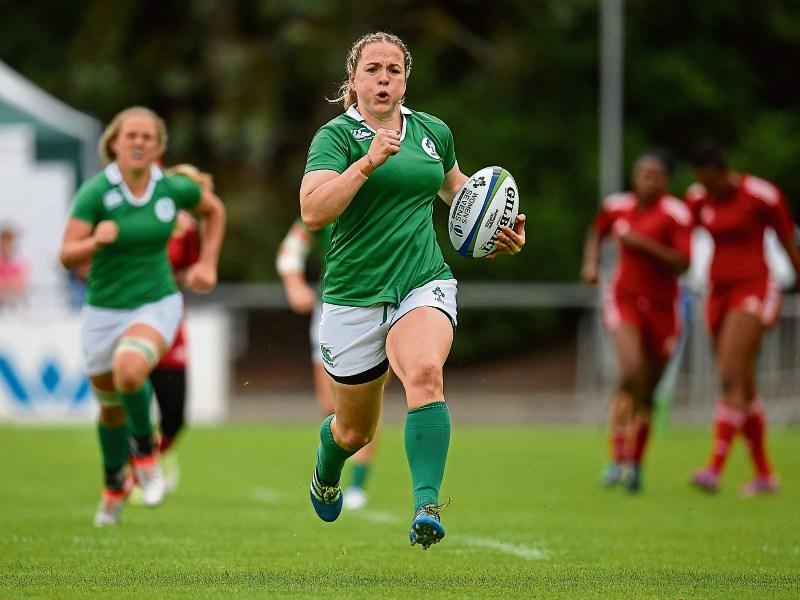 Touch base with Women's Rugby World Cup trophy at Limerick city event