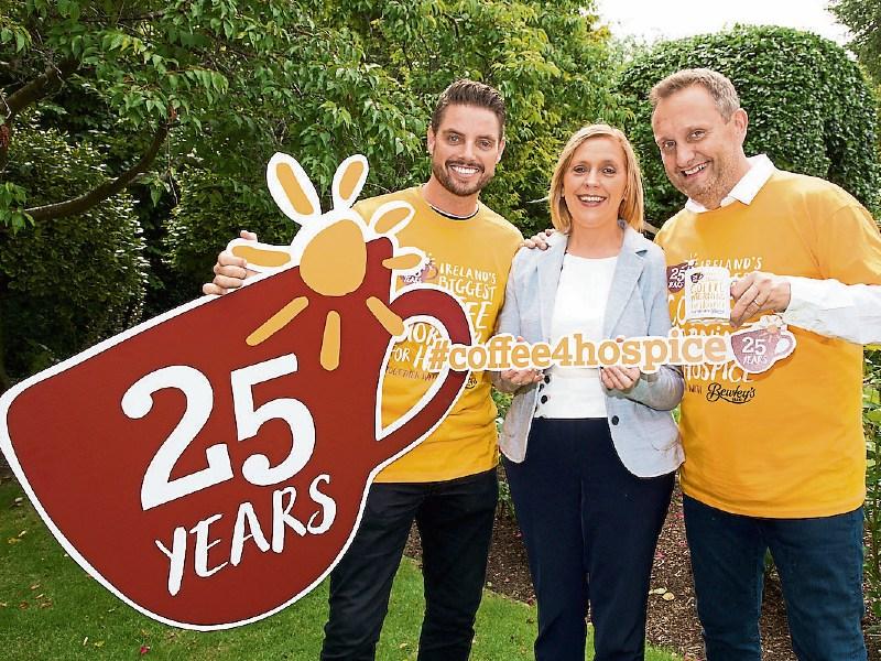 Keith Duffy, Anne Marie Hayes, Milford Care Centre and comedian Mario Rosenstock help launch Ireland’s biggest coffee morning