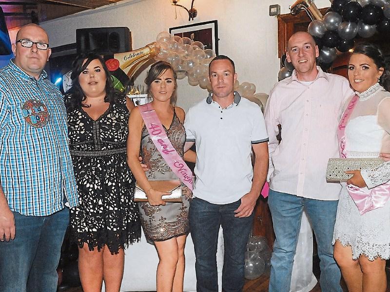 Triplet James, Laura Brown, triplet Maria Quinlan, Owen Kavanagh, Fedamore and final triplet Catherine Kiely with husband Ger Picture: Gareth Williams