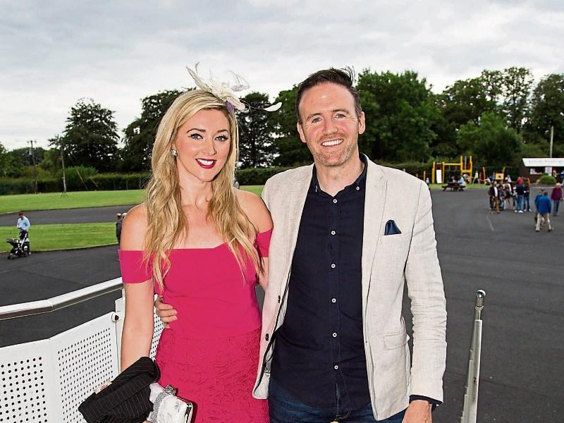 Tom Neville TD with his girlfriend Jenny Dixon, who is known for her role as Kerri-Ann in Fair City.