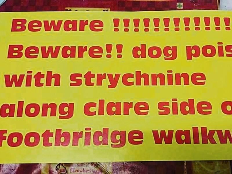 The sign that had been erected in Clonlara earlier in the year