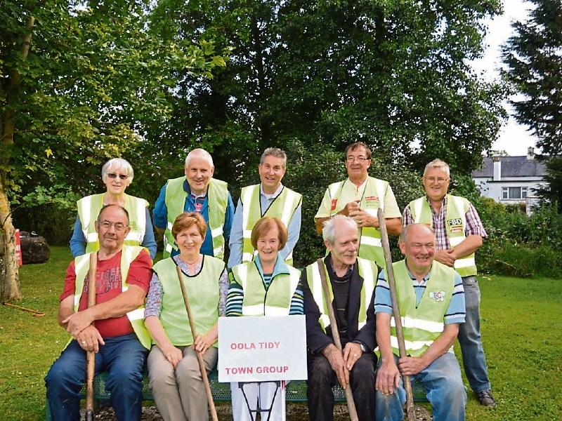 Back row: Nollaig Butler, Tom Landers, Jim O&rsquo;Byrne, Larry Ryan and Brian Oliver. Front row: Jim Ryan, Eileen Landers, Mary Beary, Patsy Wallace and Paddy Ryan of Oola Tidy Towns