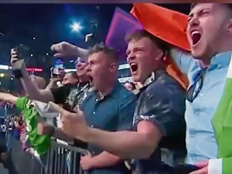 Brian Grace and his friends managed to blag their way into the Conor McGregor fight in Las Vegas - Picture: Facebook