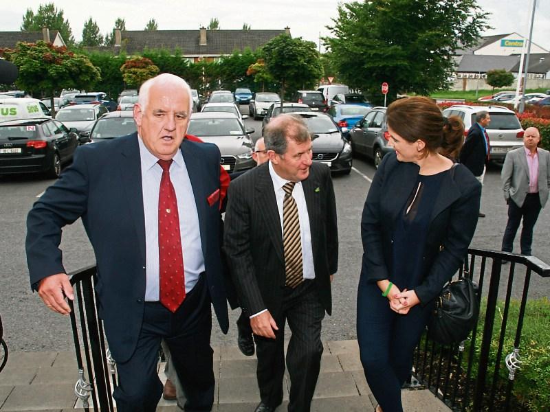 JP McManus arriving at the South Court Hotel for the start of the oral hearing into Irish Cement's plans for Mungret Picture: Adrian Butler